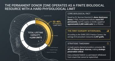 Your Donor Supply Is Finite: The 6,000-Graft Lifetime Limit